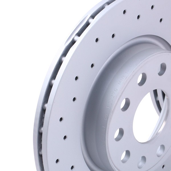 ZIMMERMANN 600.3233.52 Brake rotor 280x22mm, 10/5, 5x112, internally vented, Perforated, Coated, High-carbon