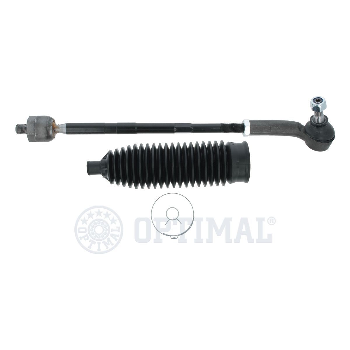 OPTIMAL Front Axle Right, with steering bellow Cone Size: 13,2mm, Length: 383mm Tie Rod G0-647S buy
