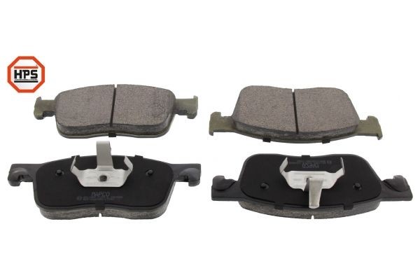 MAPCO Front Axle, prepared for wear indicator, excl. wear warning contact Height: 69,5mm, Width: 180,1mm, Thickness 1: 17,6mm, Thickness 2: 18mm Brake pads 6011HPS buy