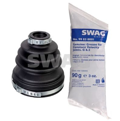 SWAG transmission sided, Front Axle, NBR (nitrile butadiene rubber) Inner Diameter 2: 86,35, 22,3mm CV Boot 33 10 3568 buy