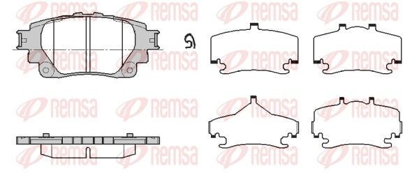 PCA187100 REMSA Rear Axle Height: 47,5mm, Thickness: 15mm Brake pads 1871.00 buy