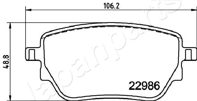 Mercedes B-Class Disk pads 17409437 JAPANPARTS PP-0533AF online buy