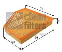 Original CLEAN FILTER Air filters MA3492 for BMW 1 Series