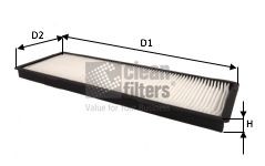 CLEAN FILTER NC2417 Innenraumfilter für SCANIA P,G,R,T - series LKW in Original Qualität