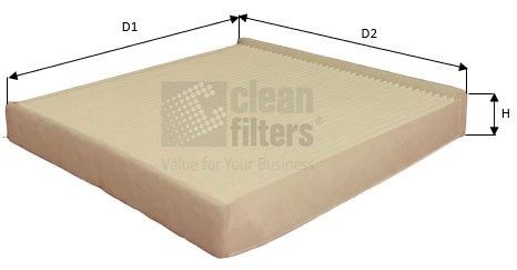 NC2422 CLEAN FILTER Innenraumfilter für GINAF online bestellen