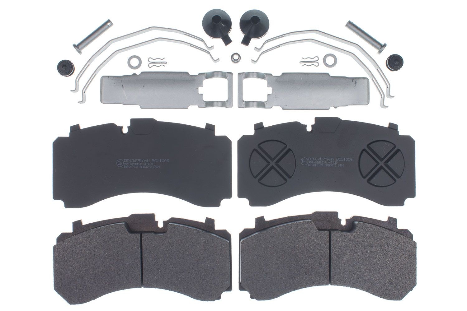 DENCKERMANN BC11006 Brake pad set prepared for wear indicator