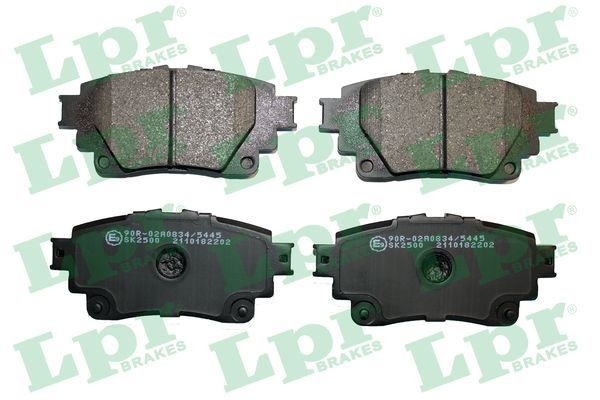 LPR Height: 47,4mm, Width: 103,6mm, Thickness: 15mm Brake pads 05P2202 buy