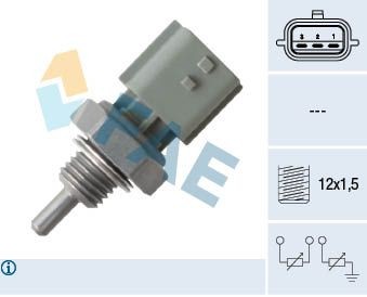 Dacia DUSTER Coolant sensor 17419797 FAE 33841 online buy