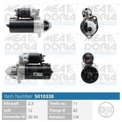 MEAT & DORIA 5010338 Starter motor 1180180