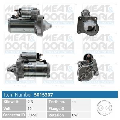 MEAT & DORIA 5015307 Starter motor 36001519