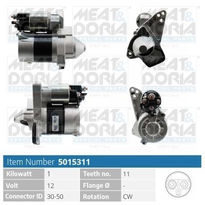 MEAT & DORIA 5015311 Starter motor 4539067500