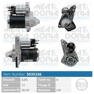 MEAT & DORIA 5035336 Starter motor 233000779R