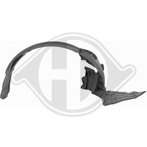 DIEDERICHS 4474008 RENAULT Wheel arch cover in original quality