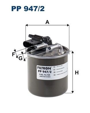 FILTRON In-Line Filter, 10mm, 8mm Height: 100mm Inline fuel filter PP 947/2 buy