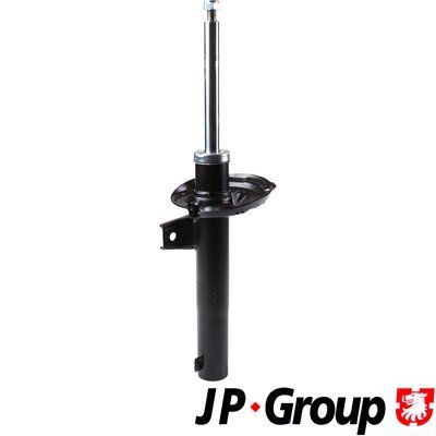 1142108600 JP GROUP Shock absorbers JEEP Front Axle, Gas Pressure, 550, Ø: 50, Twin-Tube, Suspension Strut, Top pin