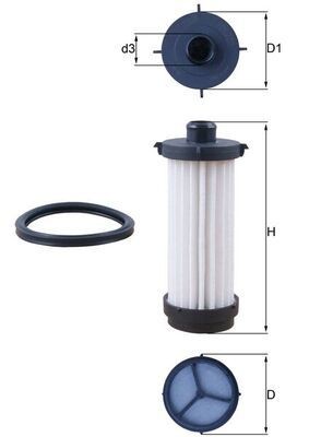 Great value for money - MAHLE ORIGINAL Hydraulic Filter, automatic transmission HX 232D