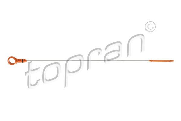 724 209 TOPRAN Oil level dipstick PEUGEOT with seal, Orange