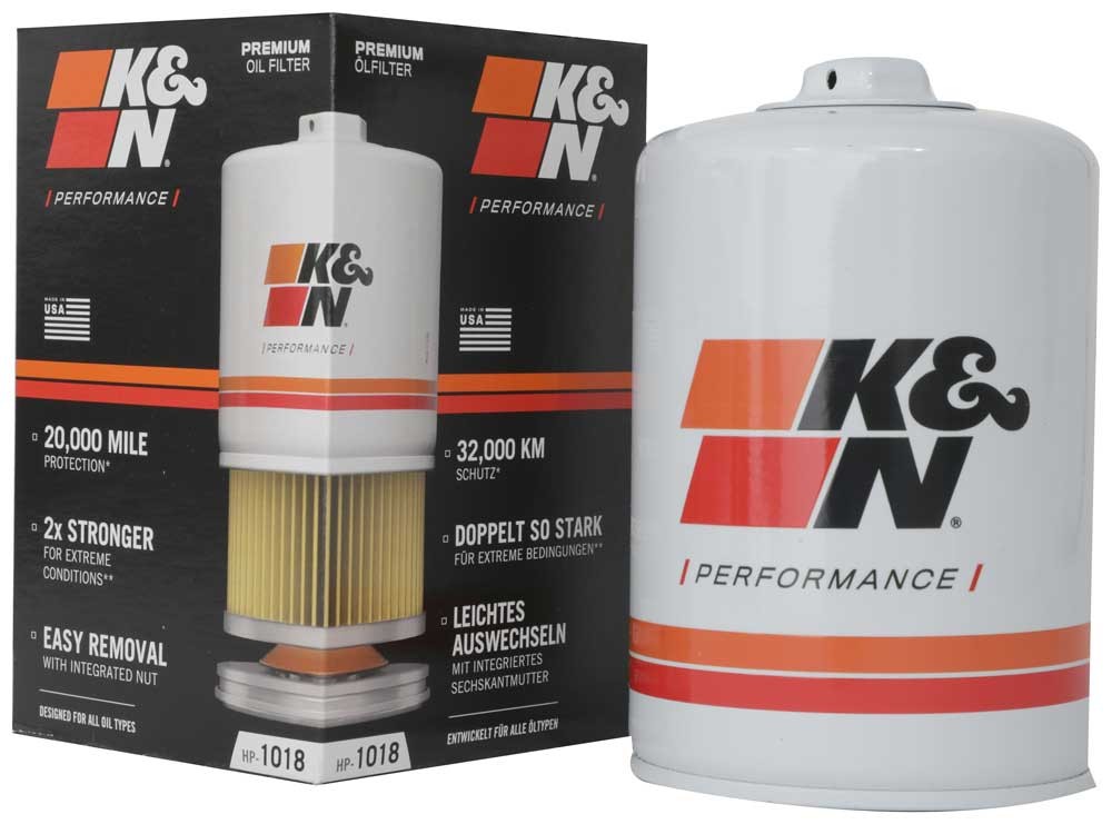 HP1018 Oil filters Premium Oil Filter w/Wrench Off Nut K&N Filters HP-1018 review and test