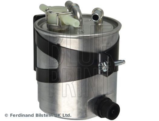 ADBP230036 BLUE PRINT Fuel filters DACIA with water drain screw, In-Line Filter, with connection for water sensor, with valve