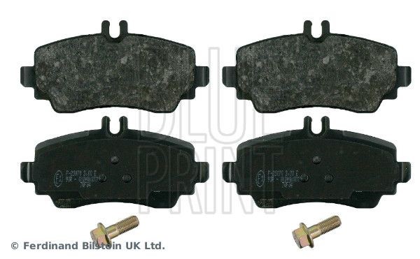 23070 BLUE PRINT Front Axle, prepared for wear indicator, with screw set Width: 57mm, Thickness 1: 17mm Brake pads ADBP420064 buy