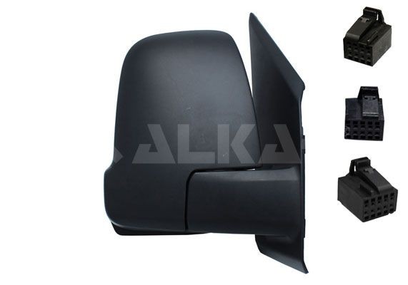 ALKAR Right, Electric, Heatable, Electronically foldable, Short mirror arm, Convex, for left-hand drive vehicles Side mirror 9250021 buy