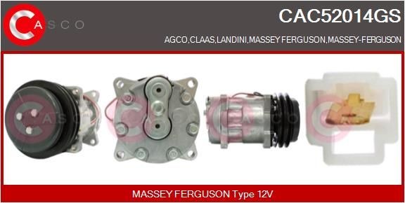 CASCO CAC52014GS Air conditioning compressor 3 712 528 M2