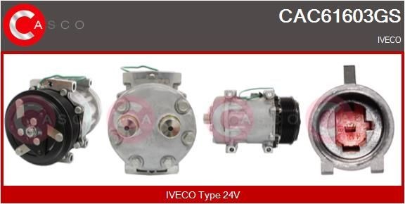 CAC61603GS CASCO Klimakompressor für IVECO online bestellen
