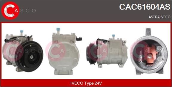 CASCO CAC61604AS Klimakompressor für ASTRA HD 8 LKW in Original Qualität