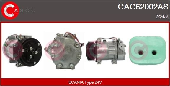 CASCO CAC62002AS Air conditioning compressor 1412263 