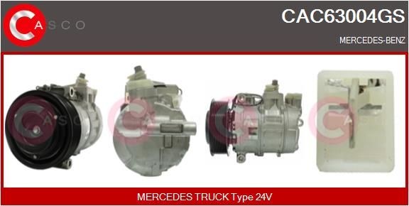 CAC63004GS CASCO Klimakompressor MERCEDES-BENZ ACTROS