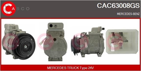 CASCO CAC63008GS Klimakompressor für MERCEDES-BENZ SK LKW in Original Qualität