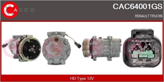 CASCO CAC64001GS Air conditioning compressor 5010412961