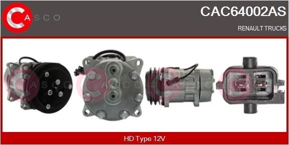 CASCO CAC64002AS Klimakompressor für RENAULT TRUCKS Magnum LKW in Original Qualität