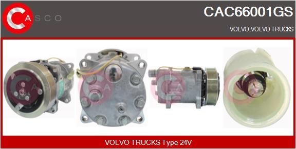 CASCO CAC66001GS Klimakompressor für VOLVO FH 16 LKW in Original Qualität