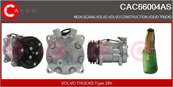 CAC66004AS CASCO Klimakompressor für VOLVO online bestellen