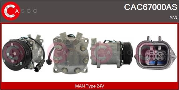 CAC67000AS CASCO Klimakompressor MAN TGS