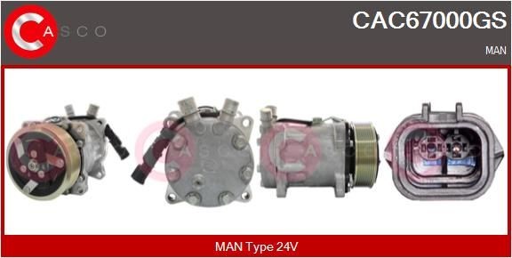 CAC67000GS CASCO Klimakompressor für SCANIA online bestellen