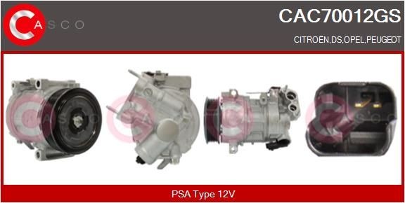 CASCO CAC70012GS Air conditioning compressor 3648571