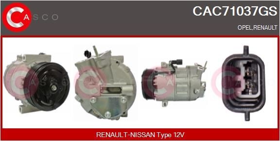 CASCO CAC71037GS Air conditioning compressor 95518551