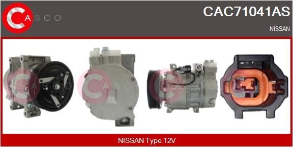 CASCO CAC71041AS Air conditioning compressor 92600-AU010