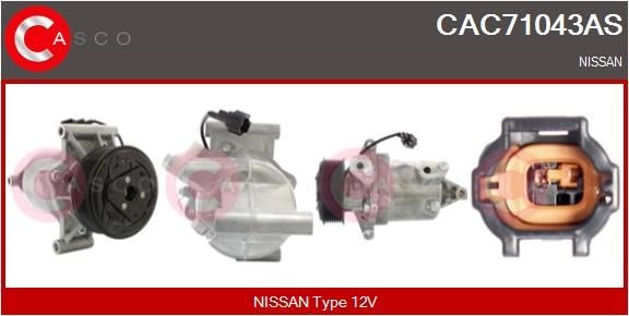CASCO CAC71043AS Air conditioning compressor 92600-1KA1B