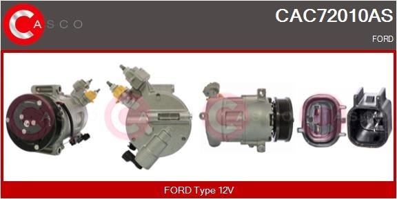 CASCO CAC72010AS Air conditioning compressor CV6119D629FB