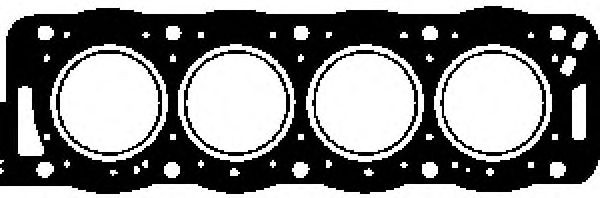 GLASER H17781-10 Gasket, cylinder head 1,7 mm, Ø: 84 mm, Soft Material Gasket, Notches/Holes Number: 3