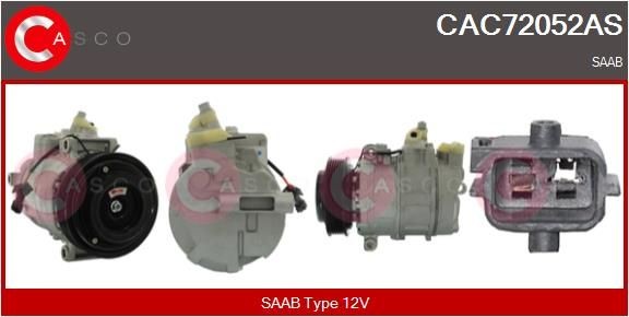 CASCO CAC72052AS Air conditioning compressor 12 758 380