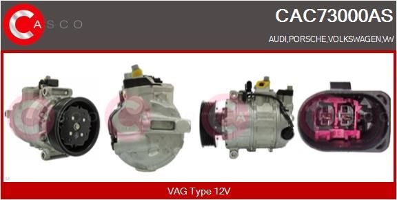 CASCO CAC73000AS Air conditioning compressor 7P0 820 803 E