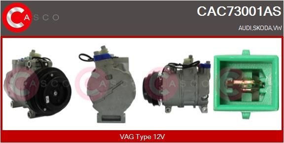 CASCO CAC73001AS Air conditioning compressor 4D0.260.805C