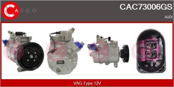 CASCO CAC73006GS Air conditioning compressor 8E0.260.805 G