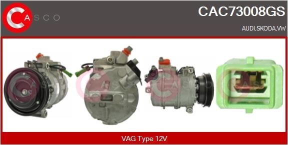 CASCO CAC73008GS Air conditioning compressor 8D0260805P