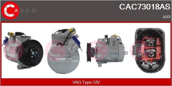 CASCO CAC73018AS Air conditioning compressor 4B0.260.805M