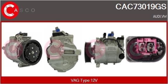 CASCO CAC73019GS Air conditioning compressor 4E0.260.805 F
